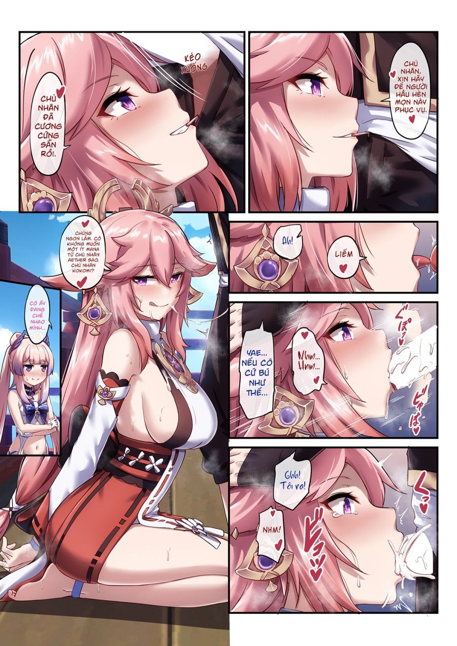 Kokomi Và Miko Cuộc Chiến Tình Yêu Oneshot page 14 - Giả Dược
