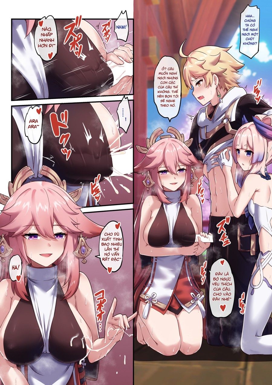 Kokomi Và Miko Cuộc Chiến Tình Yêu Oneshot page 21 - Giả Dược