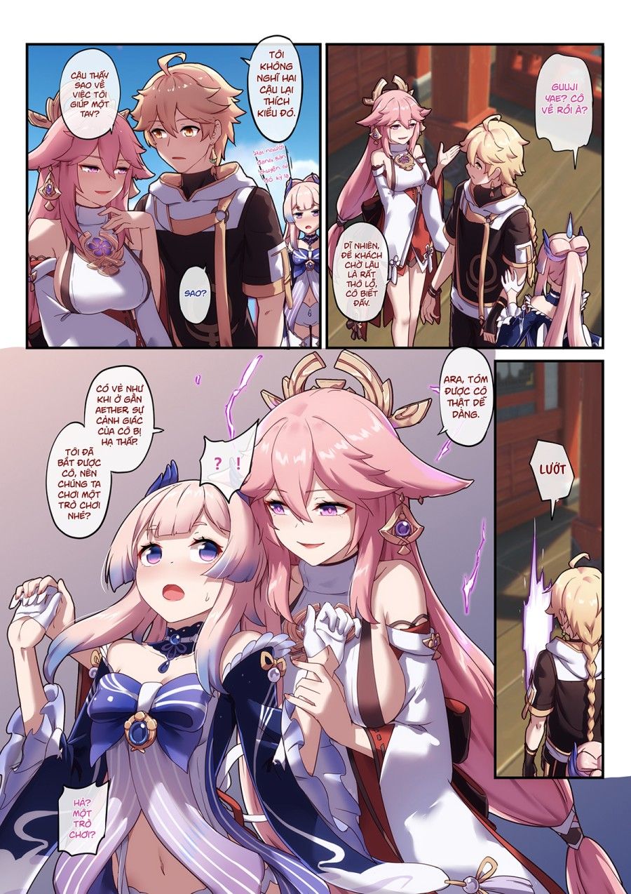 Kokomi Và Miko Cuộc Chiến Tình Yêu Oneshot page 6 - Giả Dược