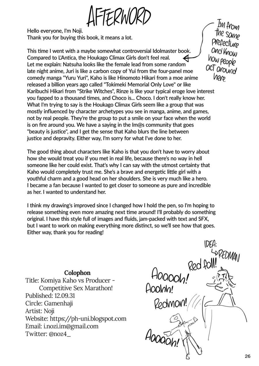 Komiya Kaho Vs Producer Super Namahame Koubi Daikessen! (the Idolm@ster: Shiny Colors) Oneshot page 26 - Giả Dược