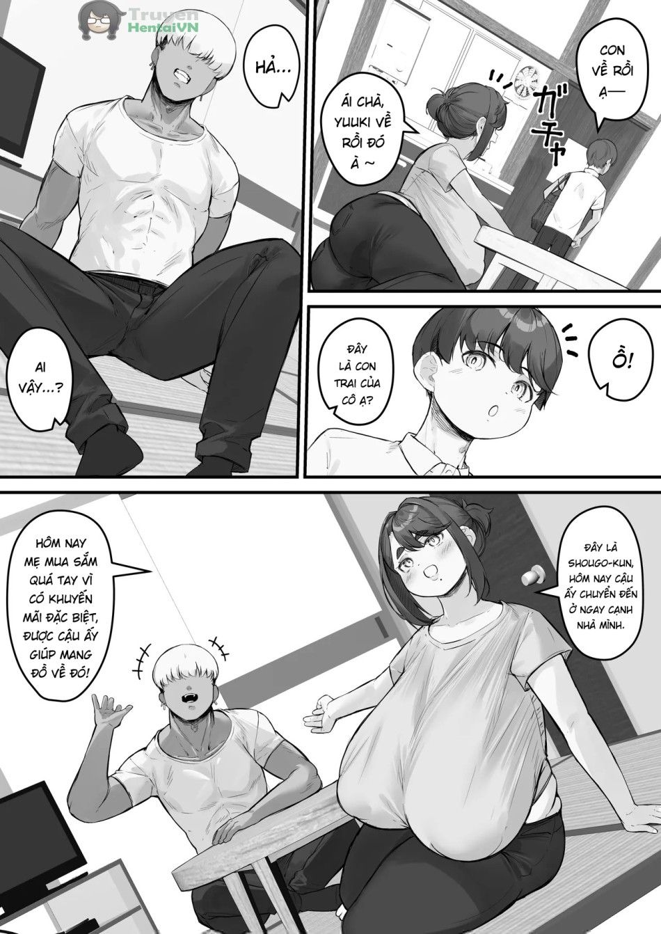 (kuchi Ve) Chara Otoko Ni Netorareru Tare Deka Onba San 1 Oneshot page 9 - Giả Dược