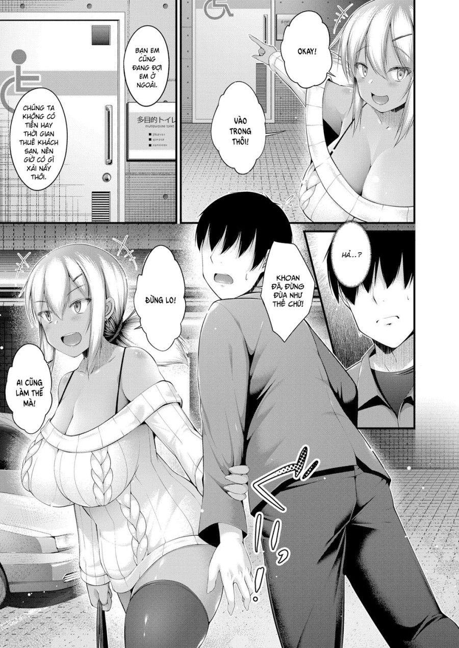 Kuro Gyaru Jk Na Imouto To Tamokuteki Toile De Papakatsu Shite Shimatta Hanashi Oneshot page 7 - Giả Dược