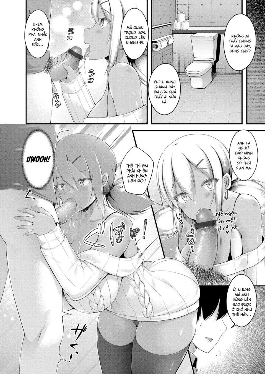 Kuro Gyaru Jk Na Imouto To Tamokuteki Toile De Papakatsu Shite Shimatta Hanashi Oneshot page 8 - Giả Dược