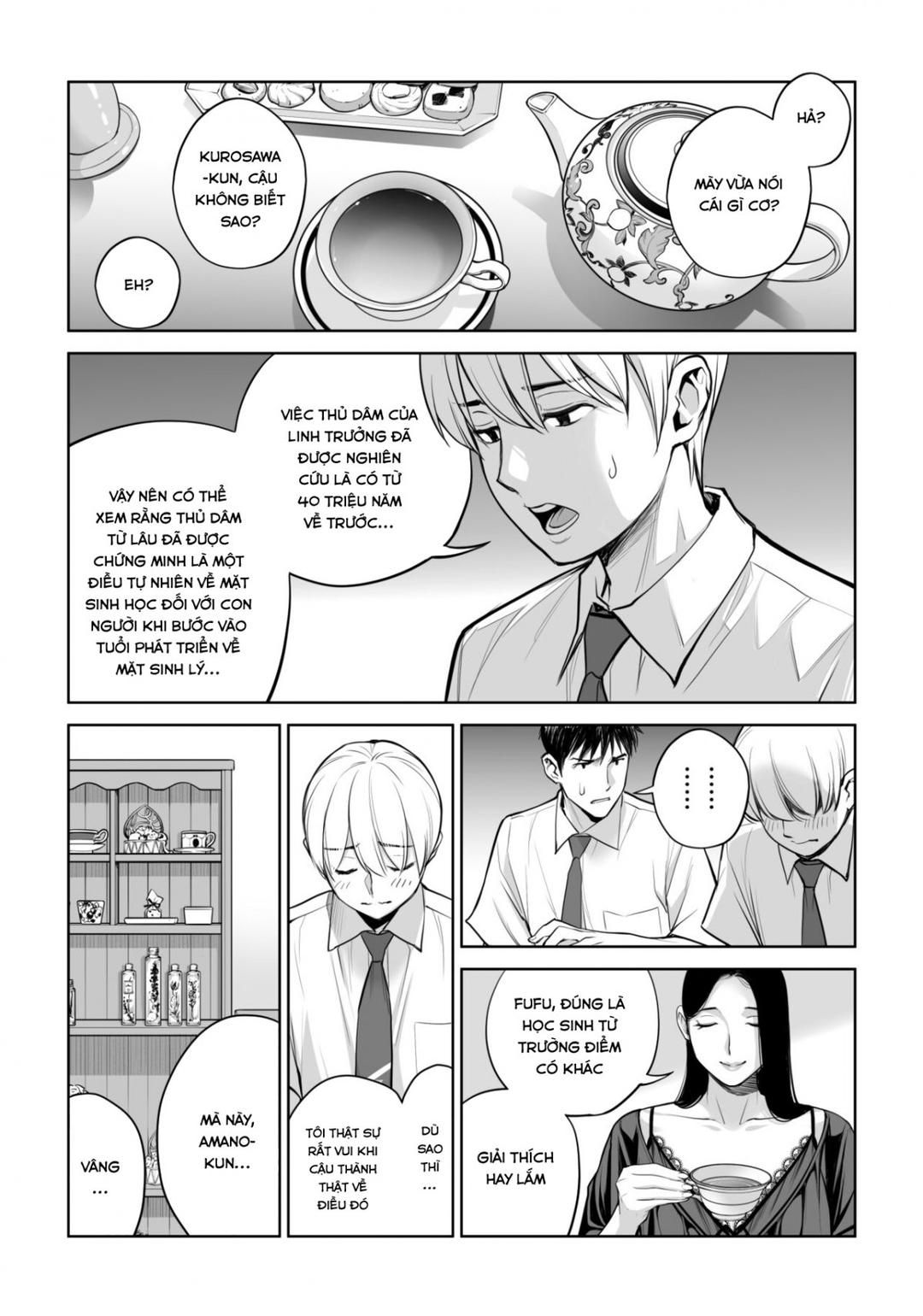 Kurokami Onna No Fudeoroshi ~himitsu No Heya De Nakadashi Sasete Ageru Wa Oneshot page 26 - Giả Dược