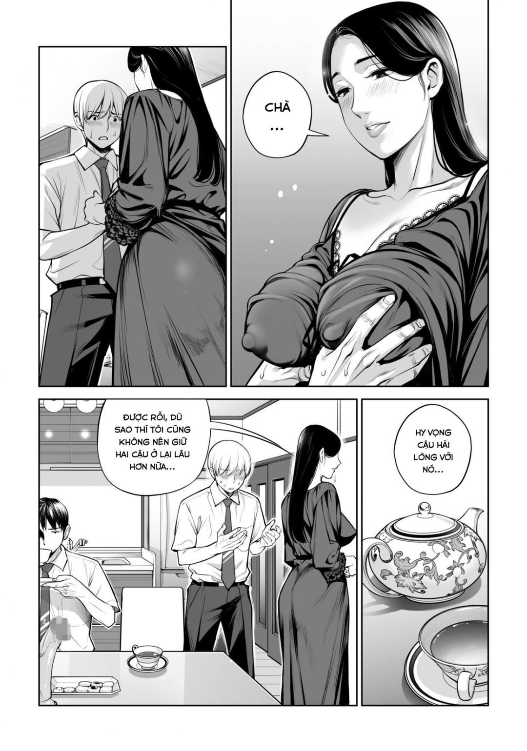 Kurokami Onna No Fudeoroshi ~himitsu No Heya De Nakadashi Sasete Ageru Wa Oneshot page 33 - Giả Dược