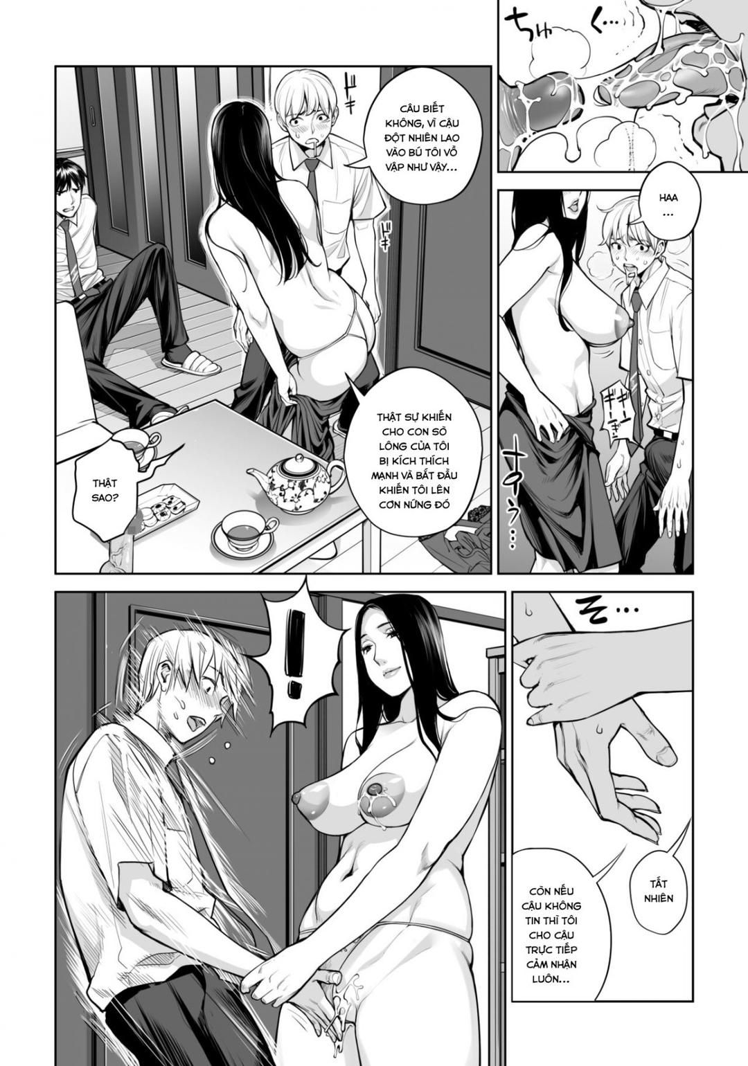 Kurokami Onna No Fudeoroshi ~himitsu No Heya De Nakadashi Sasete Ageru Wa Oneshot page 42 - Giả Dược