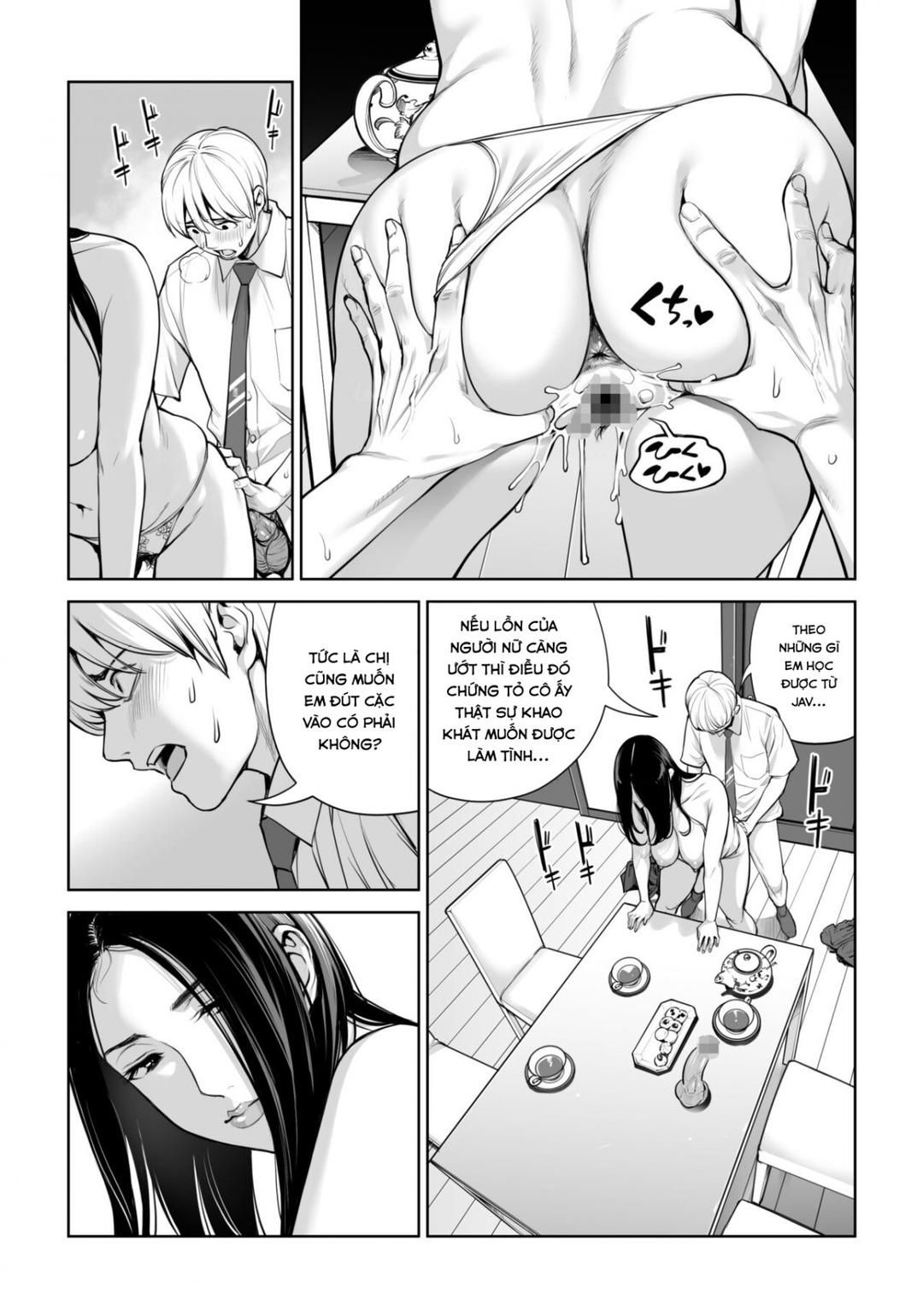 Kurokami Onna No Fudeoroshi ~himitsu No Heya De Nakadashi Sasete Ageru Wa Oneshot page 47 - Giả Dược