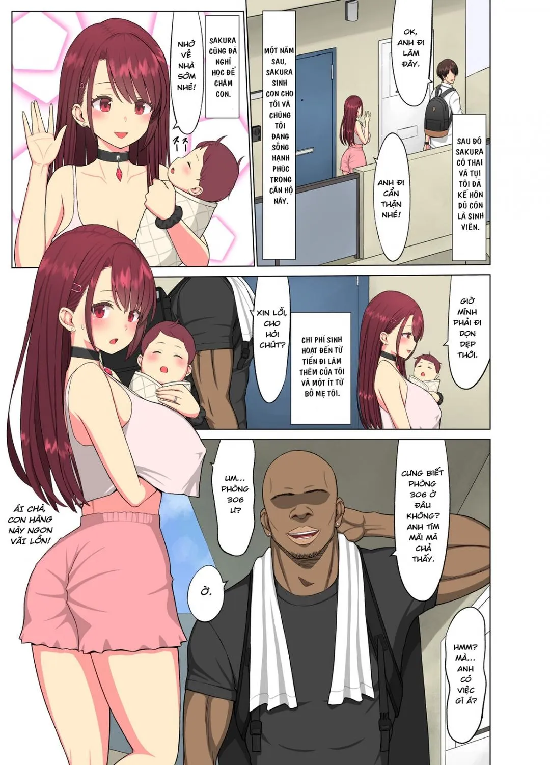 Kurui Tsuma~Komochi Joshidaisei Hitozuma ni Shinobiyoru Kuroi Kyokon - Oneshot