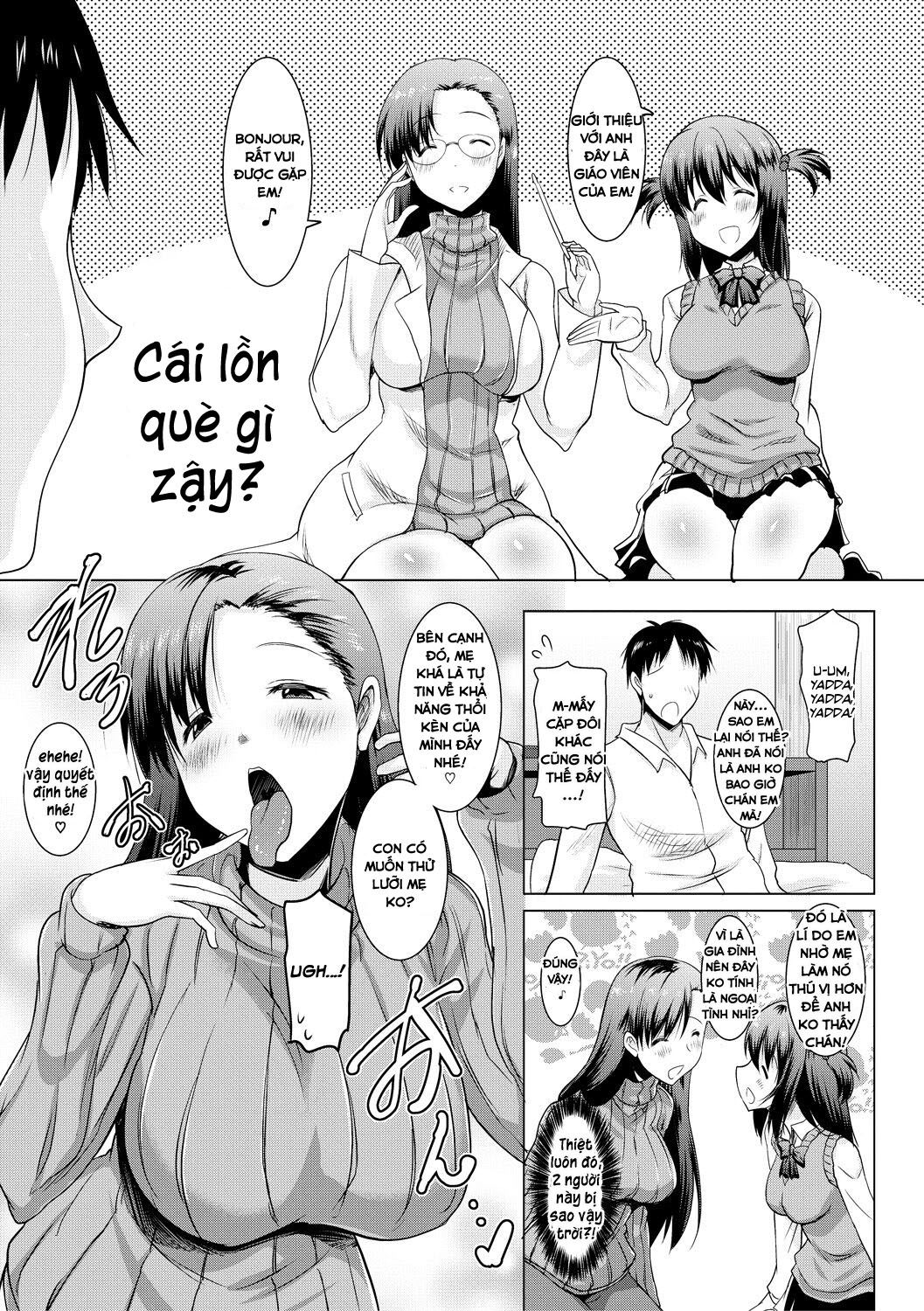 đọc truyện Kyonyuu Oyako No Shita To Shikyuu Ni Renzoku Shasei Chương 2 ảnh 7 tại Giả Dược