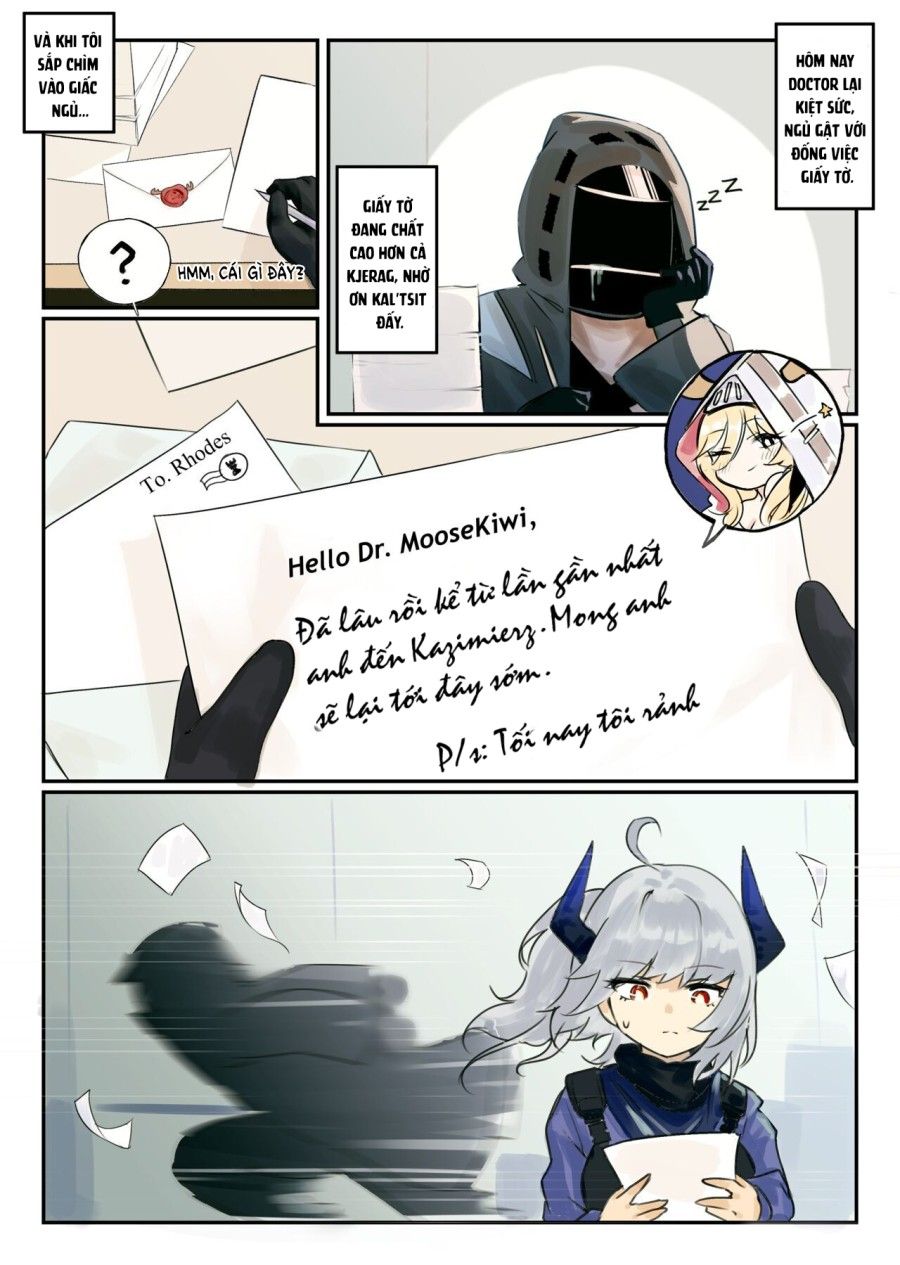 Lá Thư Của Viviana. (arknights) Oneshot page 4 - Giả Dược
