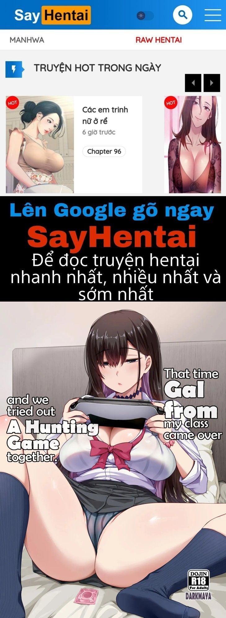 đọc truyện Lần Đó Một Cô Bạn Cùng Lớp Đến Và Chúng Tôi Cùng Nhau Chơi Trò Chơi Săn Bắn Chương 1 ảnh 2 tại Thiên Thai Truyện