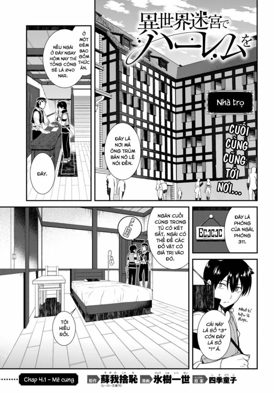 Lập Harem Chốn Mê Cung Ở Dị Giới Chương 4.1 page 4 - Giả Dược