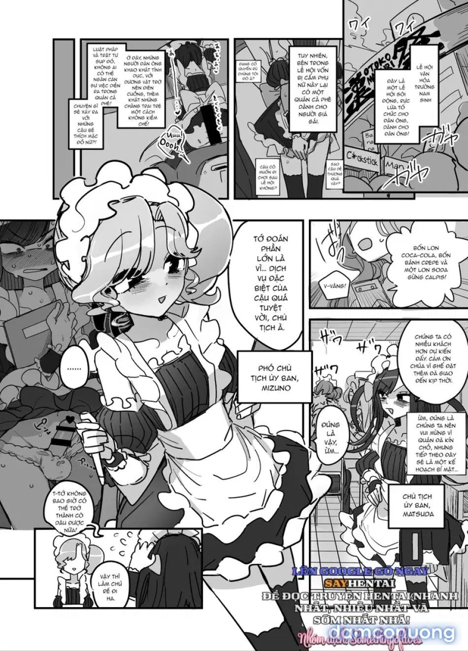 đọc truyện Lễ Hội Văn Hóa Trường Nam Sinh, Quán Cà Phê Hầu Gái - Tập 2 Chương 1 ảnh 4 tại Thiên Thai Truyện