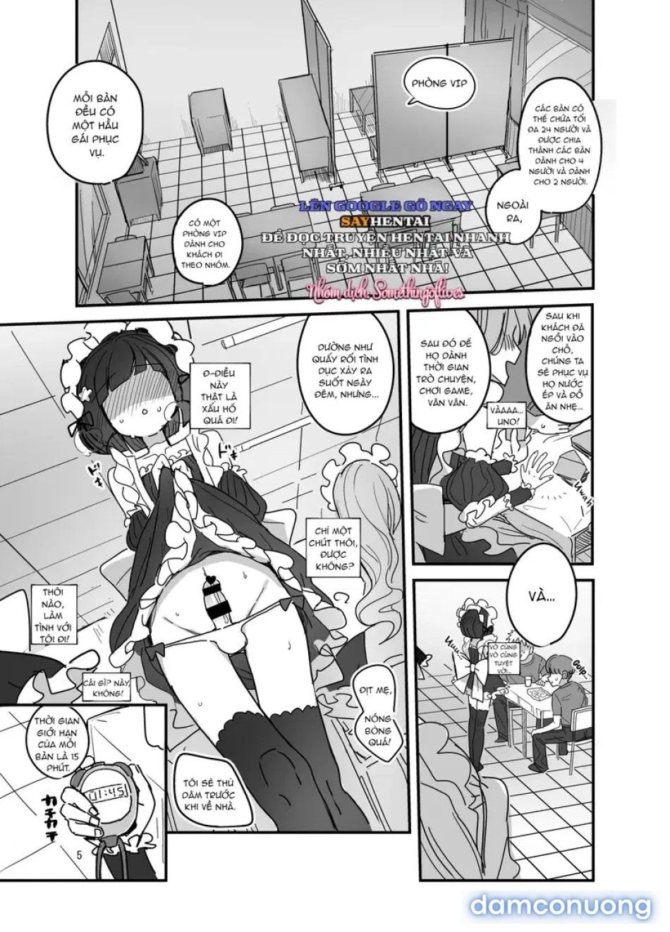 đọc truyện Lễ Hội Văn Hóa Trường Nam Sinh, Quán Cà Phê Hầu Gái - Tập 2 Chương 1 ảnh 5 tại Thiên Thai Truyện