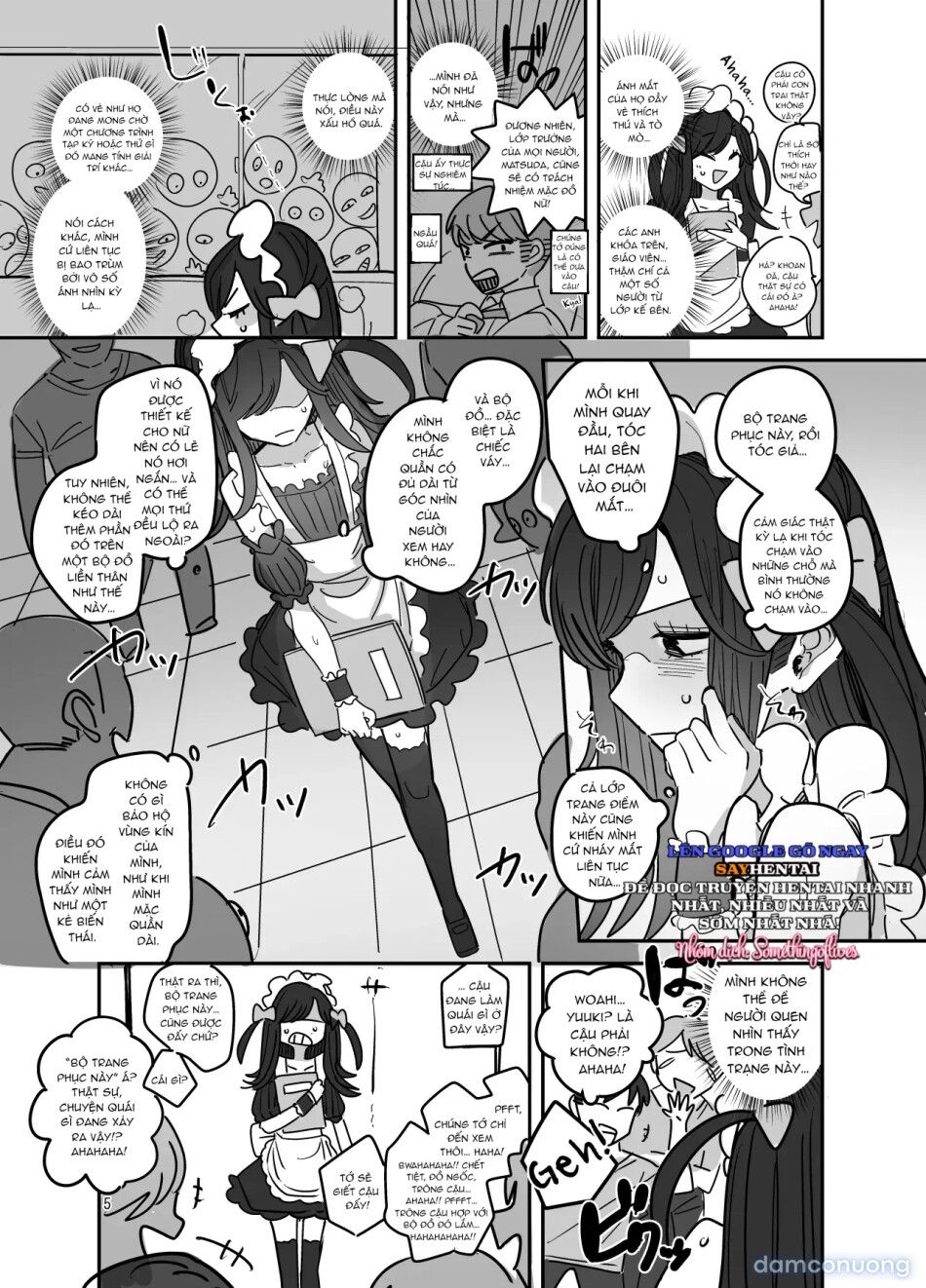 đọc truyện Lễ Hội Văn Hóa Trường Nam Sinh, Quán Cà Phê Hầu Gái Chương 1 ảnh 5 tại Thiên Thai Truyện