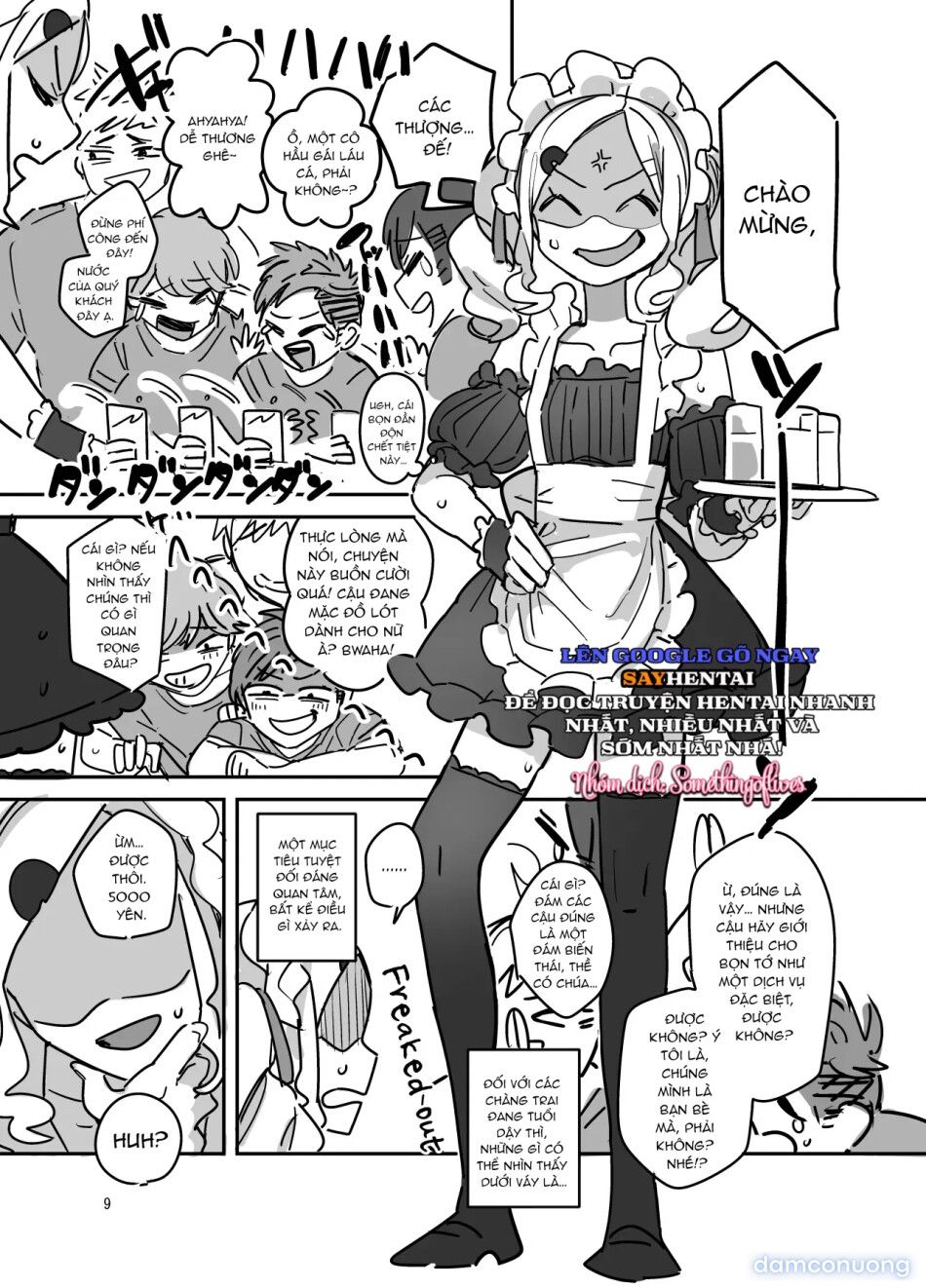 đọc truyện Lễ Hội Văn Hóa Trường Nam Sinh, Quán Cà Phê Hầu Gái Chương 1 ảnh 9 tại Thiên Thai Truyện