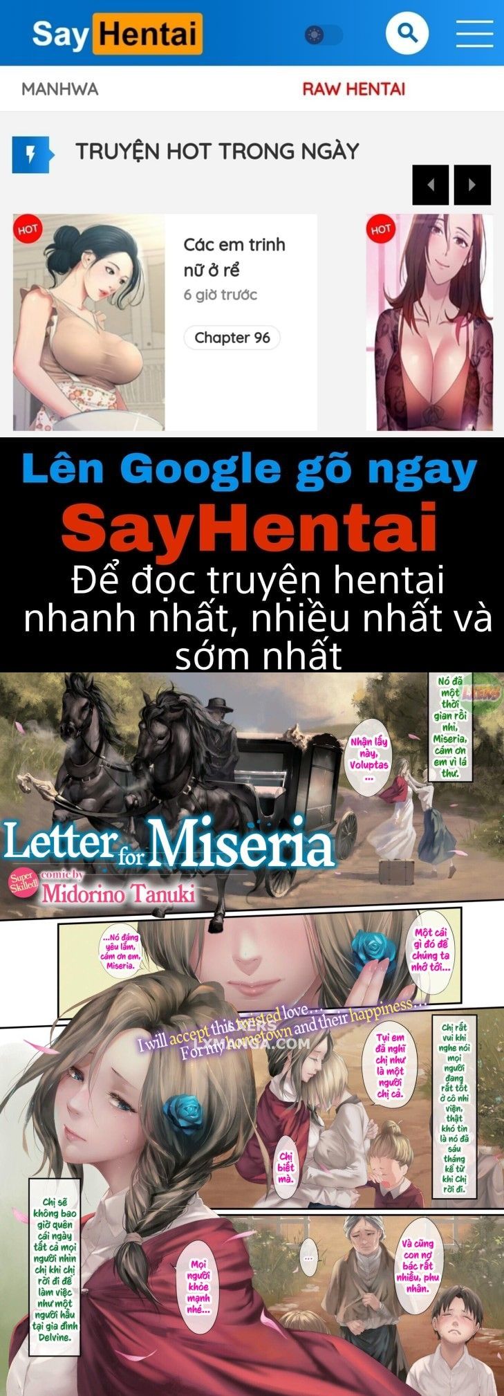 đọc truyện Letter For Miseria Oneshot ảnh 1 tại Giả Dược