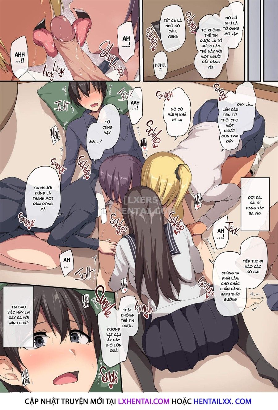 Lovey-dovey Sex Life With Older Ladies - Losing My Virginity To A Harem Oneshot page 16 - Giả Dược