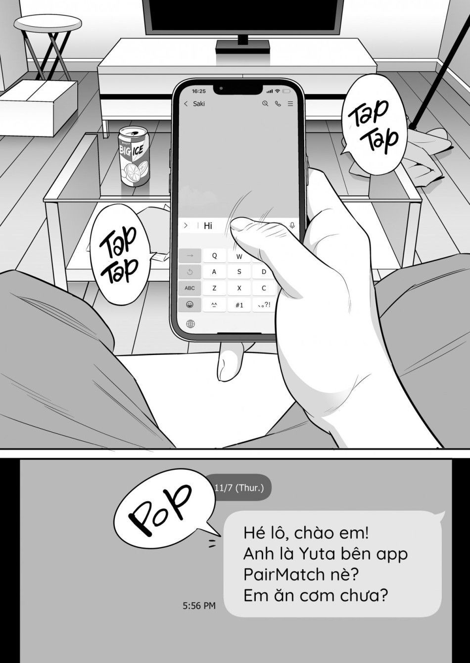 Lướt Tinder, Tôi Chịch Luôn Vợ Người Ta. Chương 0 page 3 - Giả Dược
