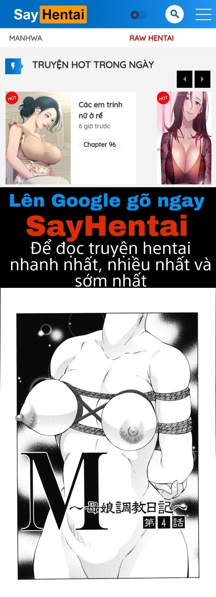 đọc truyện M Haha Musume Choukyou Nikki Chương 4 ảnh 1 tại Giả Dược