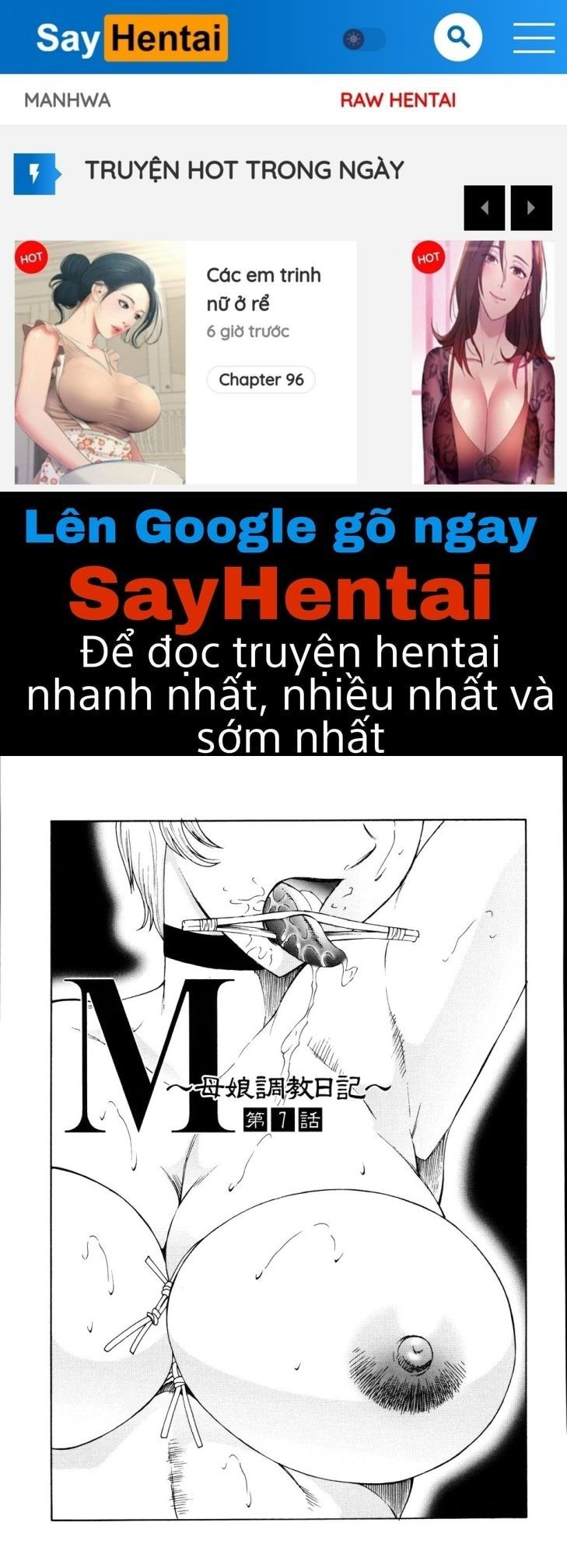 đọc truyện M Haha Musume Choukyou Nikki Chương 7 ảnh 1 tại Giả Dược