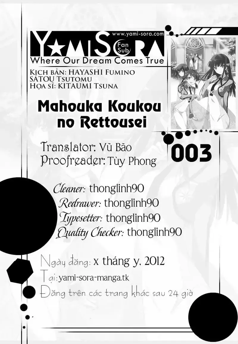 đọc truyện Mahouka Koukou No Rettousei Chương 3 ảnh 1 tại Giả Dược