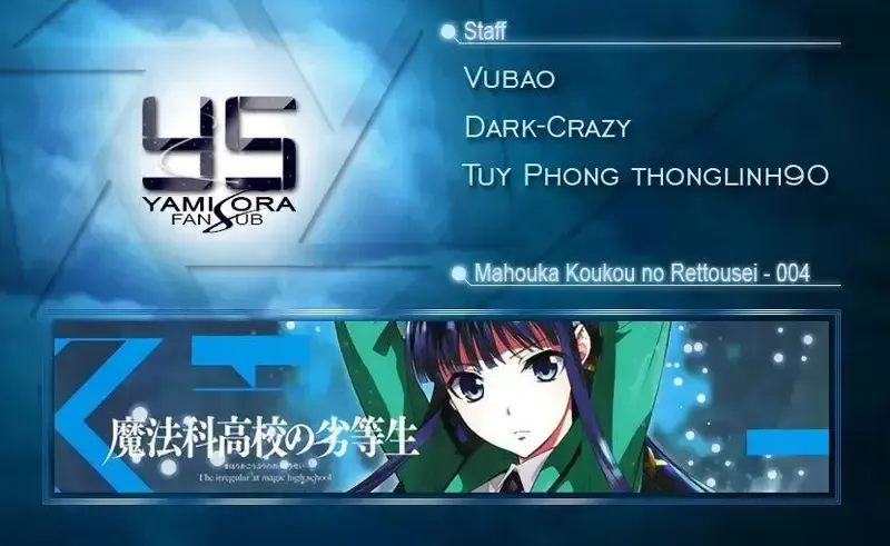đọc truyện Mahouka Koukou No Rettousei Chương 4 ảnh 1 tại Giả Dược