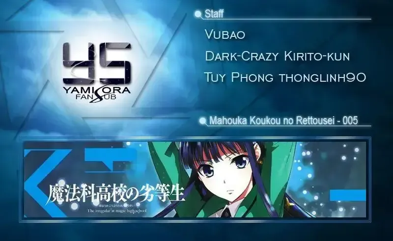 đọc truyện Mahouka Koukou No Rettousei Chương 5 ảnh 1 tại Giả Dược