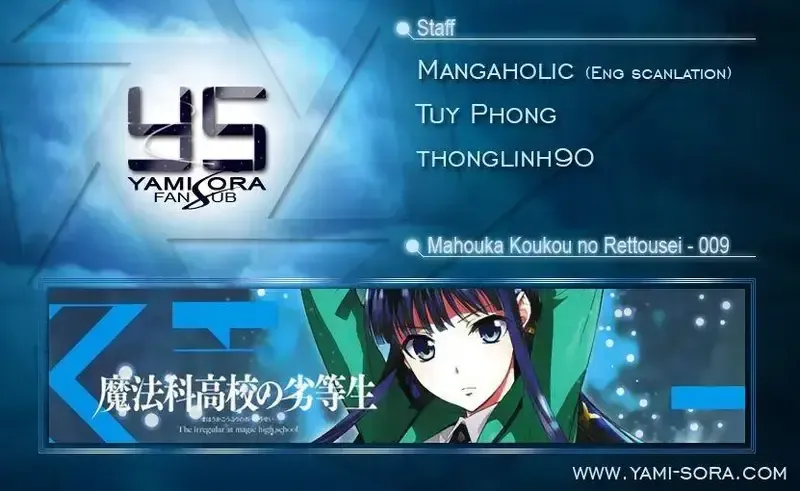 đọc truyện Mahouka Koukou No Rettousei Chương 9 ảnh 1 tại Giả Dược
