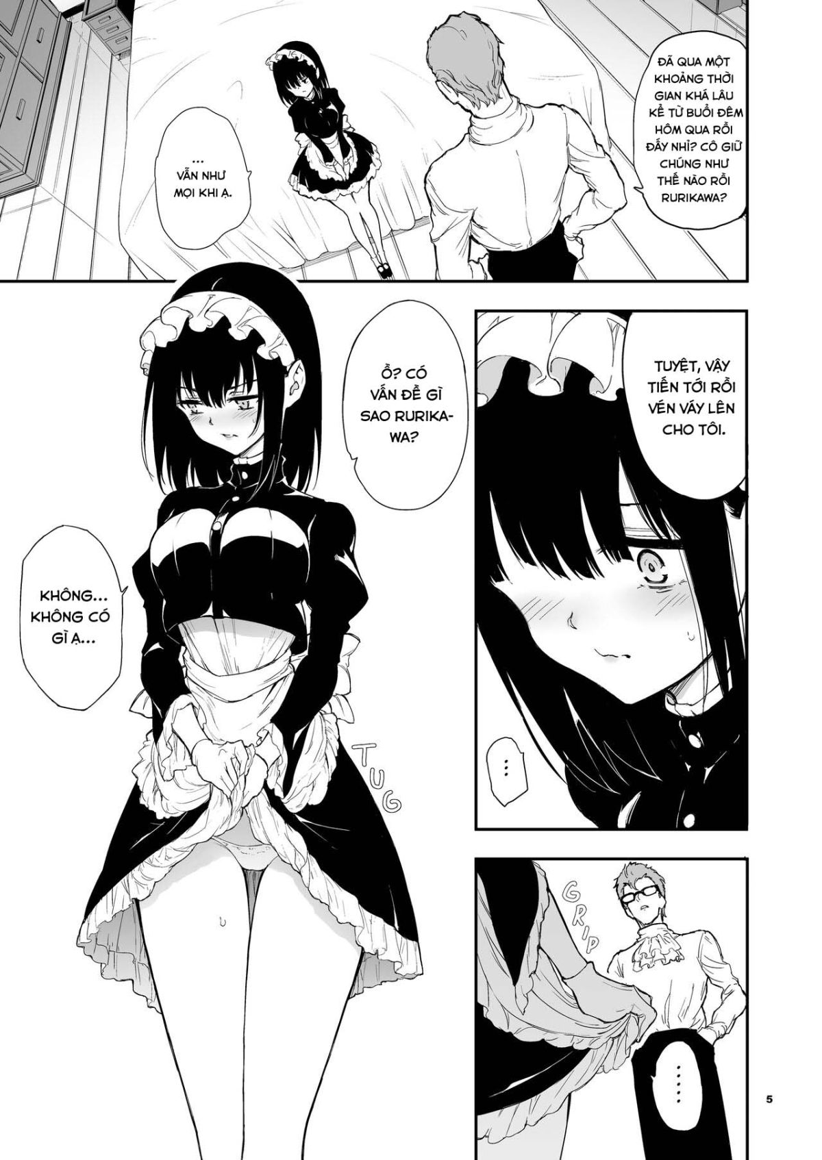 đọc truyện Maid Kyouiku -botsuraku Kizoku Rurikawa Tsubaki Chương 4 ảnh 5 tại Truyện Dạ Ký