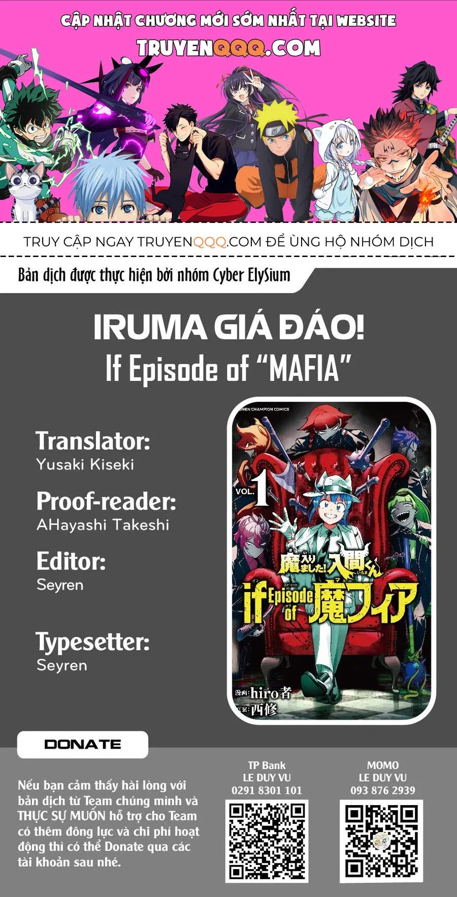 đọc truyện Mairimashita! Iruma-kun: If Episode Of Mafia Chương 7 ảnh 2 tại Thiên Thai Truyện