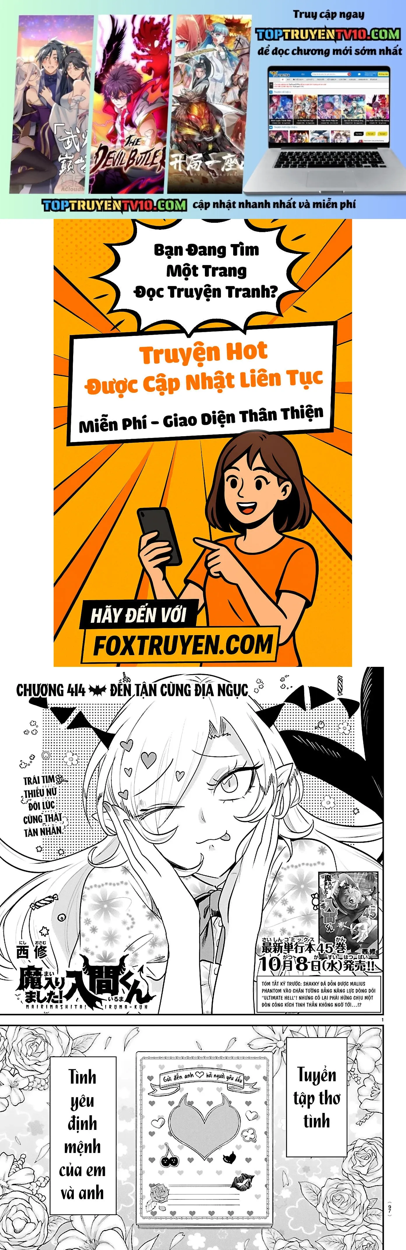 đọc truyện Mairimashita! Iruma-kun Chương 414 ảnh 3 tại Thiên Thai Truyện