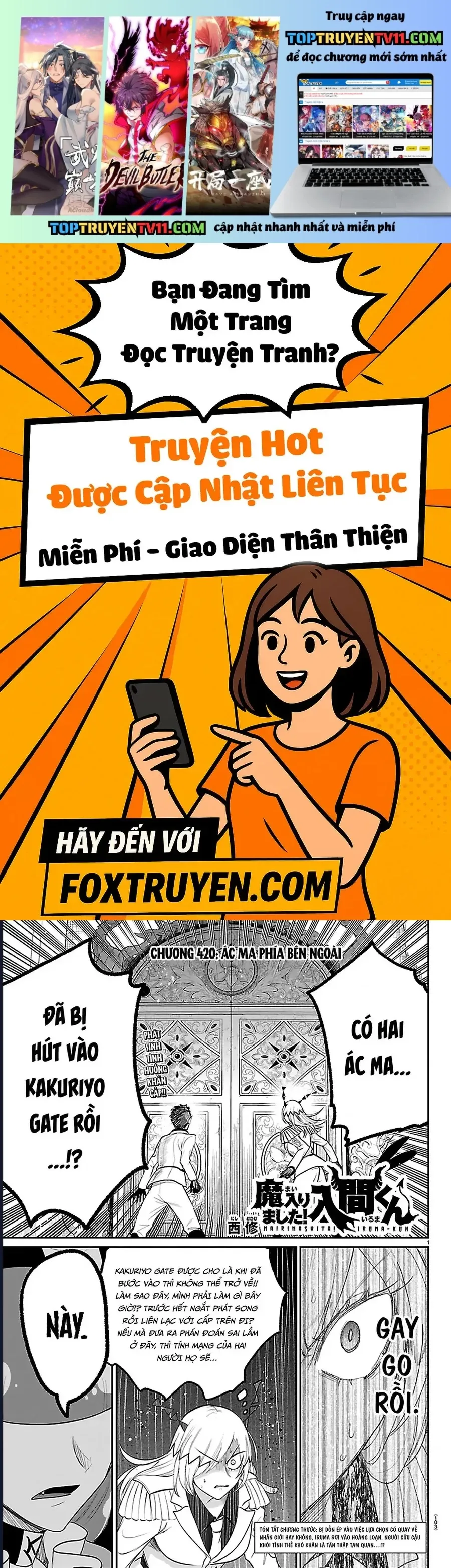 đọc truyện Mairimashita! Iruma-kun Chương 420 ảnh 3 tại Thiên Thai Truyện