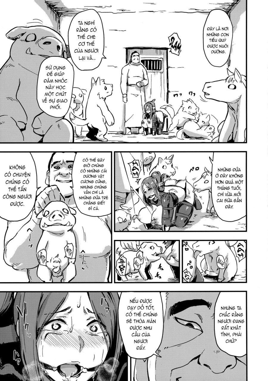 Majuu Teikoku Hishi Chuu Otto No Tame Ni Kairaku Goumon Ni Taeru Boukoku No Ouhi 2 Oneshot page 25 - Giả Dược