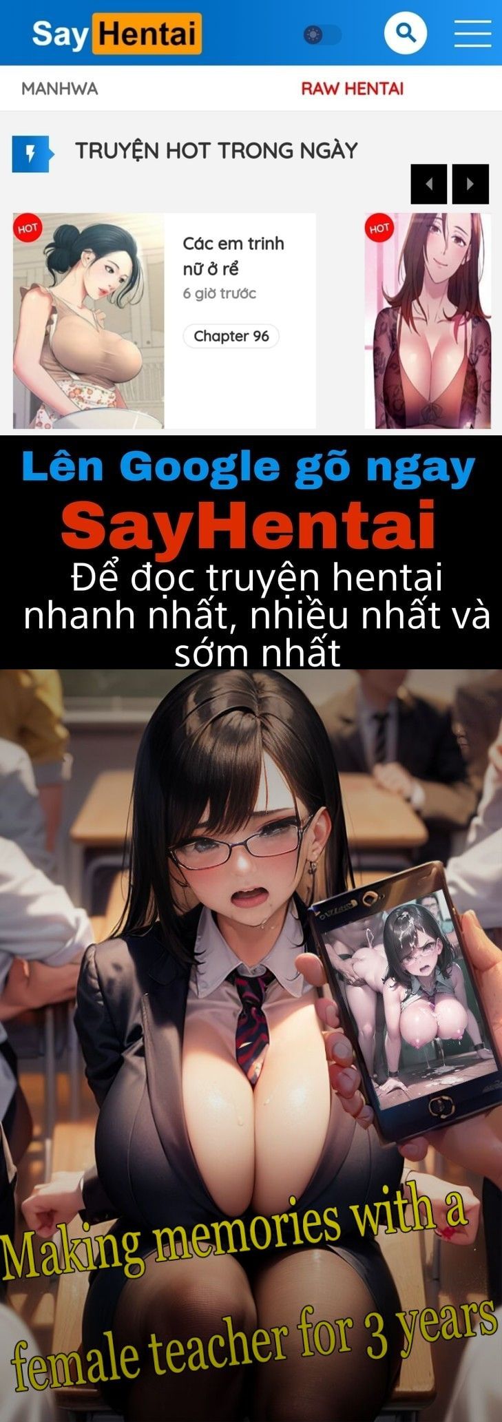 đọc truyện Making Memories With A Female Teacher For 3 Years Oneshot ảnh 1 tại Thiên Thai Truyện