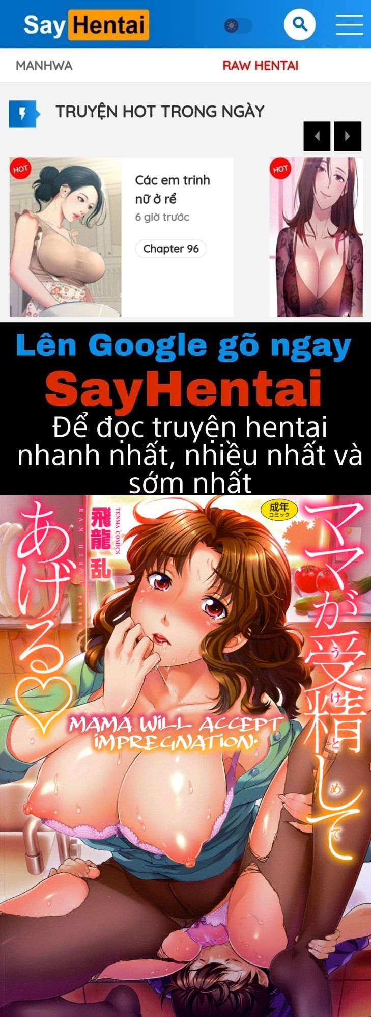 đọc truyện Mama Ga Uketomete Ageru Chương 1 ảnh 1 tại Giả Dược