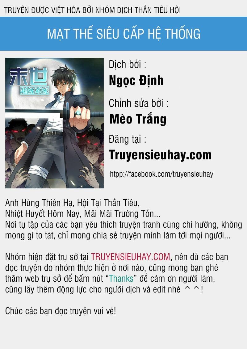 đọc truyện Mạt Thế Siêu Cấp Hệ Thống Chương 1 ảnh 2 tại Truyện Dạ Ký