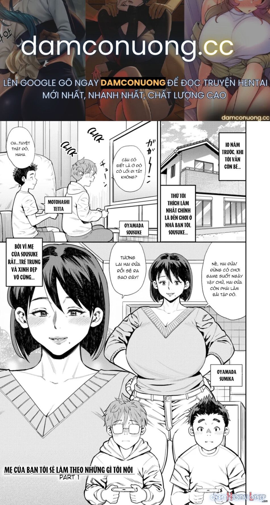 đọc truyện Mẹ Bạn Sẽ Làm Theo Lời Tôi Nói Chương 1 ảnh 2 tại Thiên Thai Truyện