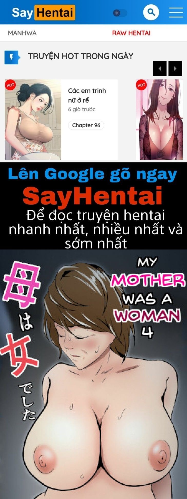 đọc truyện Mẹ Tôi Cũng Là Phụ Nữ Chương 4 ảnh 1 tại Truyện Dạ Ký