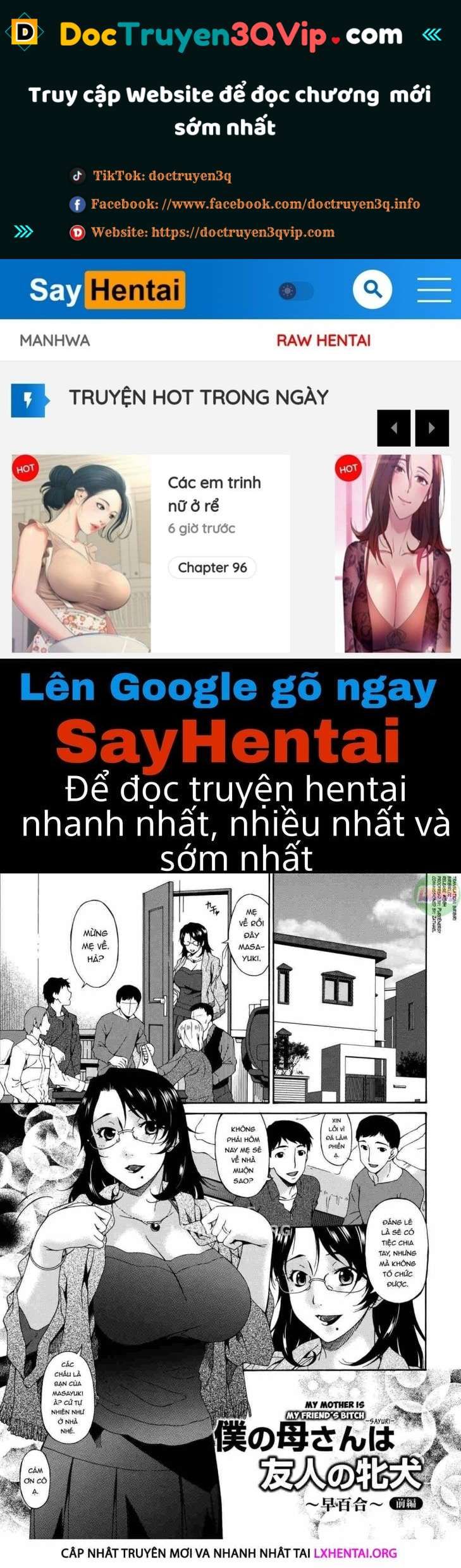 đọc truyện Mẹ Tôi Là Nô Lệ Của Thằng Bạn Tôi Chương 3 ảnh 1 tại Thiên Thai Truyện