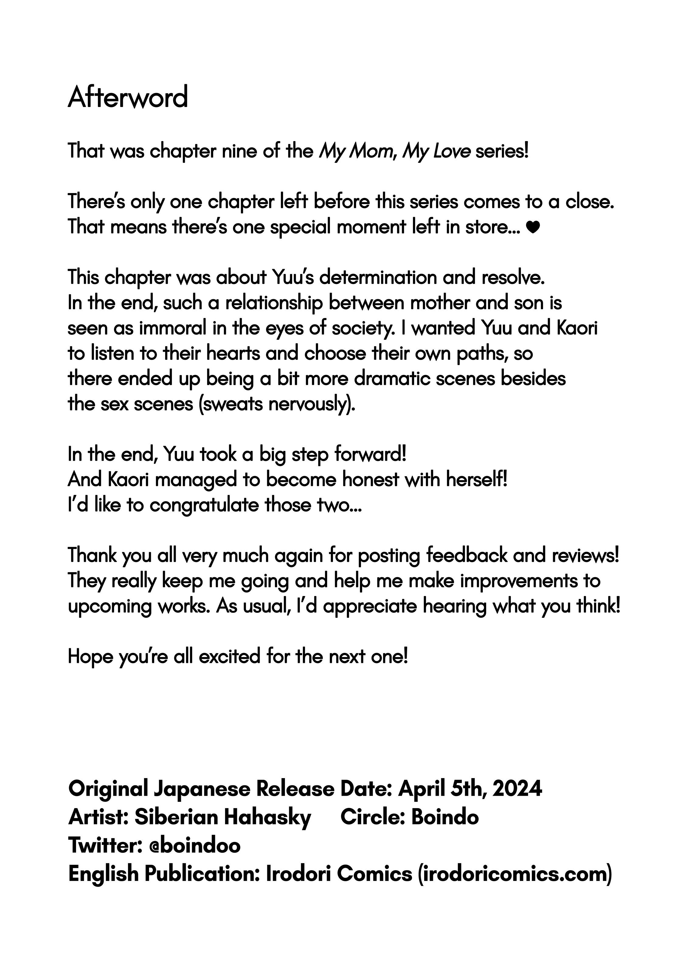 đọc truyện Mẹ Tôi, Tình Yêu Của Tôi 9 Chương 4 ảnh 19 tại Thiên Thai Truyện