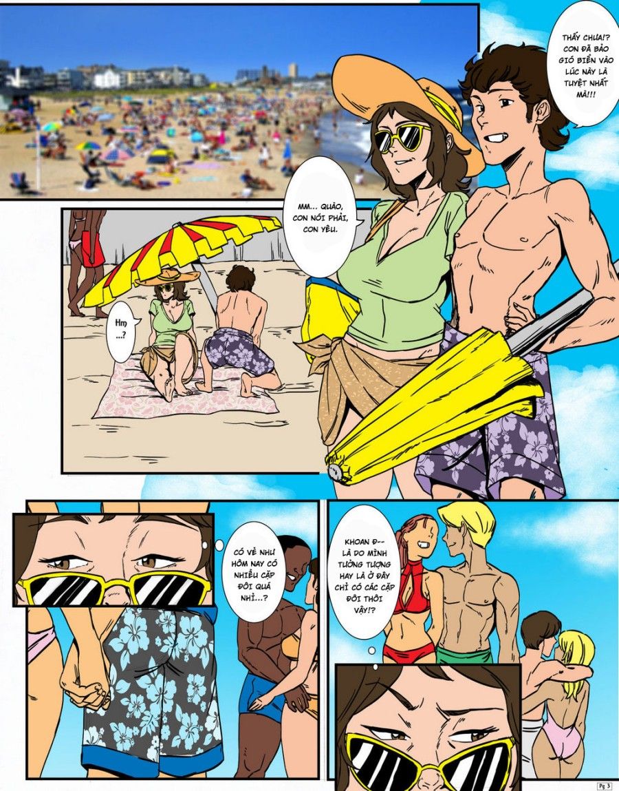Mẹ Và Con Trai Vui Đùa Ở Bãi Biển Oneshot page 5 - Giả Dược