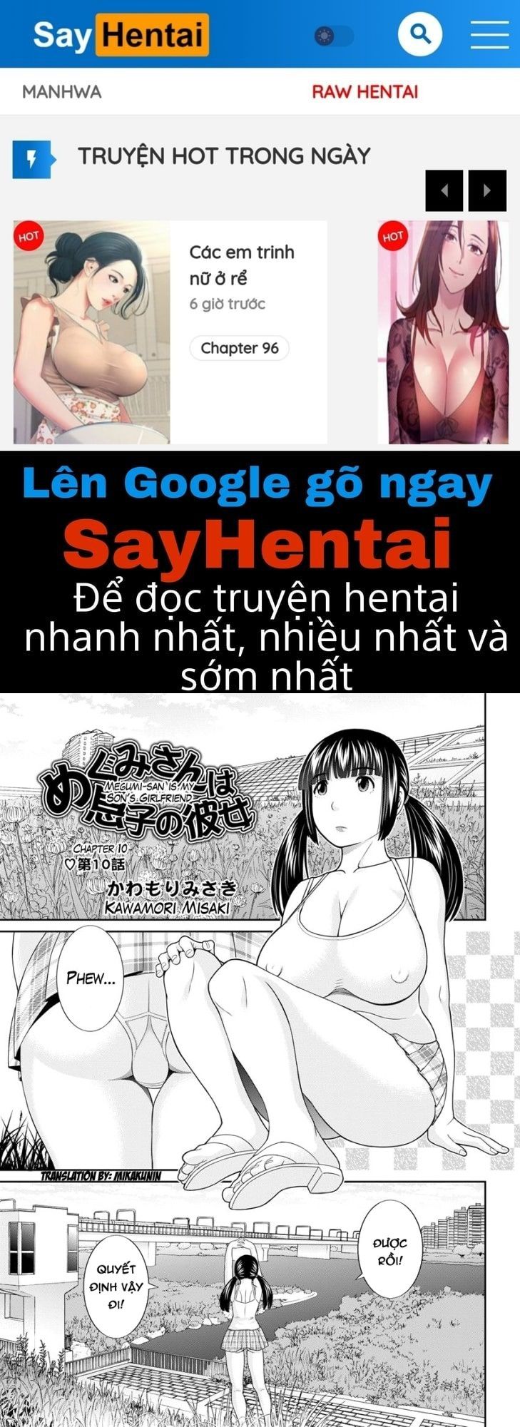 đọc truyện Megumi-san Is My Son