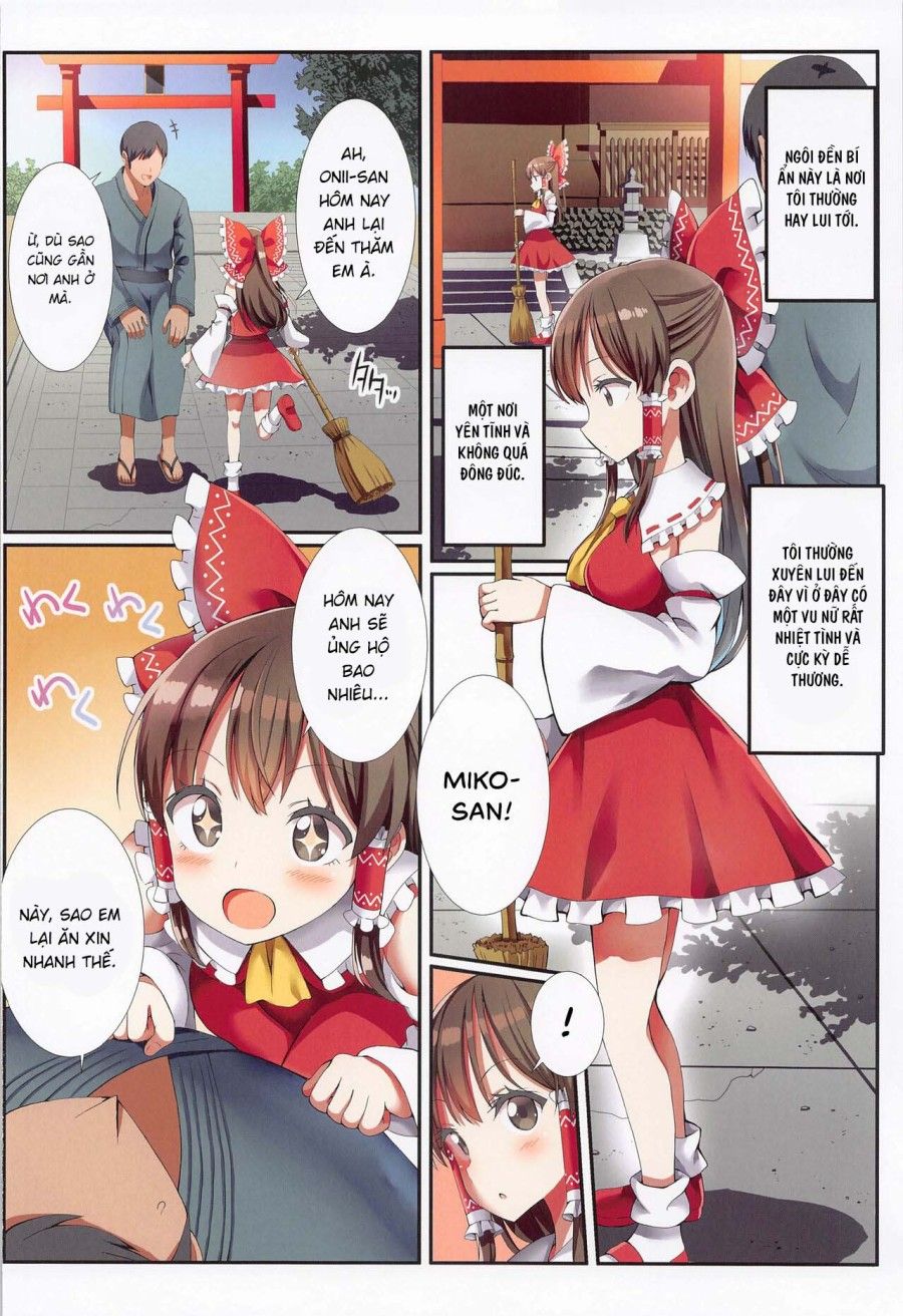 đọc truyện Miko-san Bé Nhỏ Của Hakurei Và Những Bụi Cây Bí Mật Oneshot ảnh 4 tại Thiên Thai Truyện