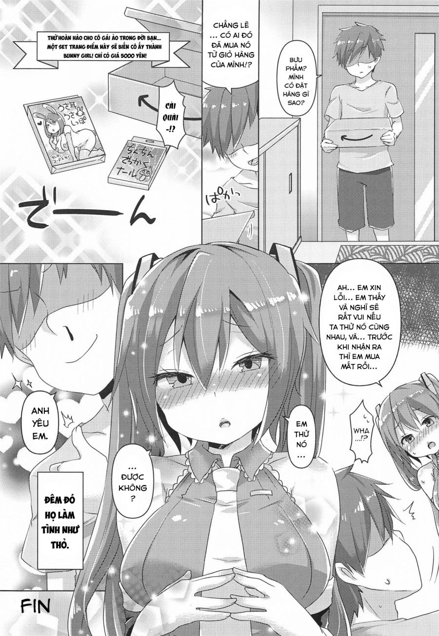 Miku-chan Ni Nekomimi Toka Plug In Shite Ichaicha Suru Hon (vocaloid) Oneshot page 23 - Giả Dược