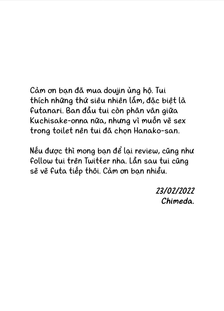Mình, Wc, Và Futanari Hanako-san Chương 0 page 34 - Giả Dược