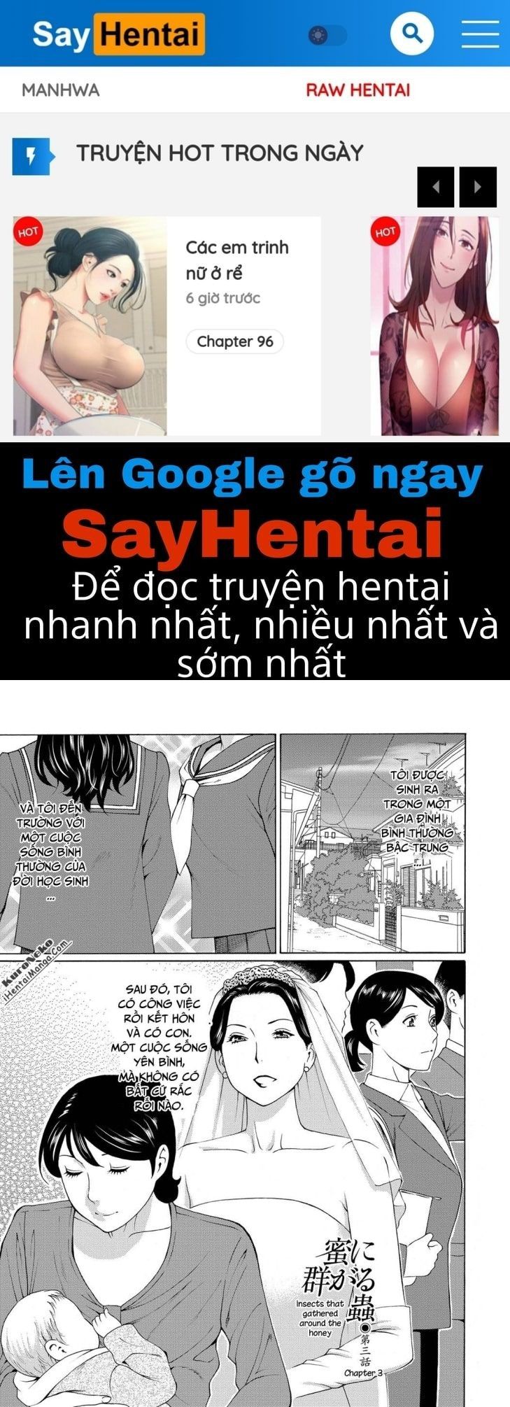đọc truyện Mitsu Ni Muragaru Mushi Chương 3 ảnh 1 tại Giả Dược