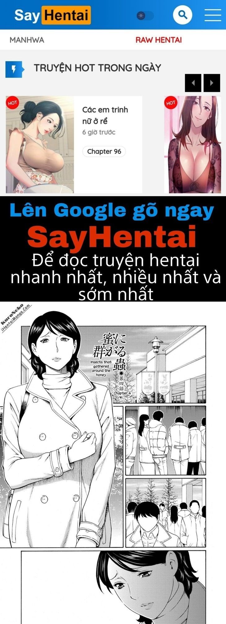 đọc truyện Mitsu Ni Muragaru Mushi Chương 4 ảnh 1 tại Giả Dược