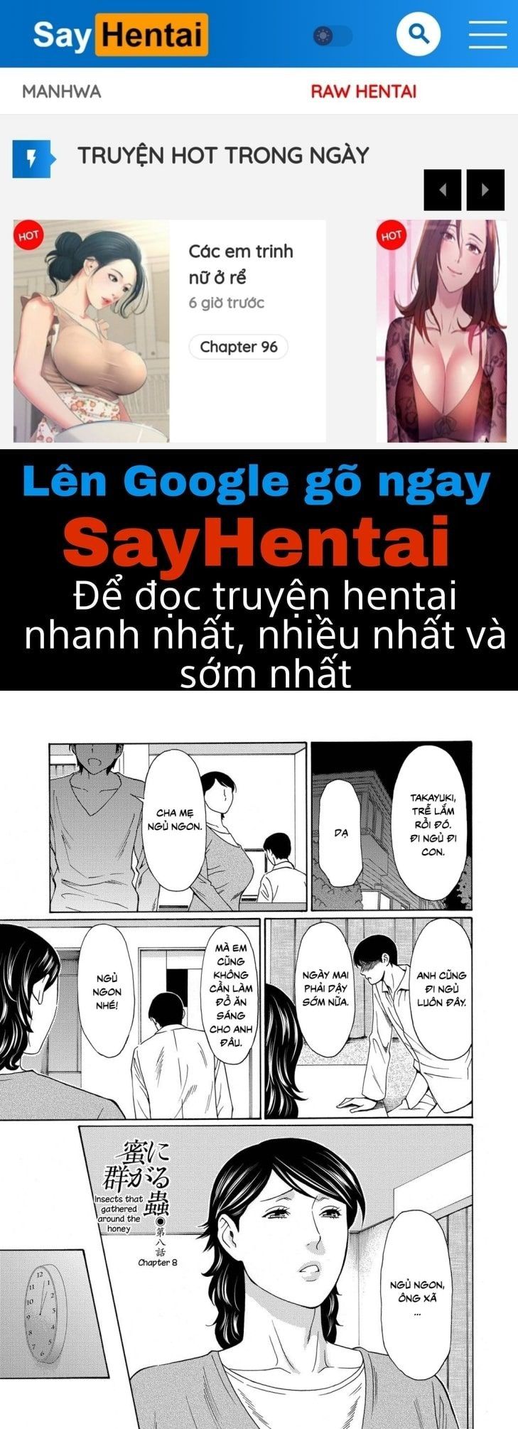 đọc truyện Mitsu Ni Muragaru Mushi Chương 8 ảnh 1 tại Giả Dược
