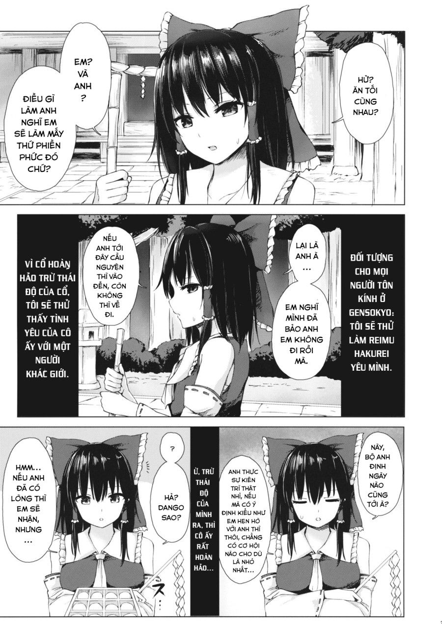 đọc truyện Một Cách Để Reimu Hakurei Yêu Bạn. Oneshot ảnh 3 tại Giả Dược